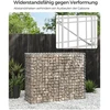 Songmics Gabionų krepšiai 100 x 80 x 30 cm, 2 vnt., sidabriniai