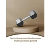 SONGMICS hantelių rinkinys, 2 vnt. hantelių rinkinys, šešiakampiai, trumpųjų hantelių rinkinys, 2 x 5kg, 2 x 10 kg, treniruotėms, fitneso treniruotėms, sunkiojo atletikos pratimams namuose, sporto salėje
