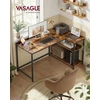 Songmics Kampinis rašomasis stalas 120 x 80 x 76 cm