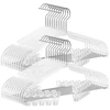 Songmics Kelnių pakabos 30 vnt 40,6 x 22,5 cm su besisukančiais kabliukais skaidrios