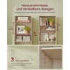 Songmics VASAGLE 6 lygmenų stovas 24 x 60 x 178,5 cm natūraliai smėlio spalvos