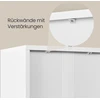 Songmics Lentyna CUSTOS 6 lygių balta 24x31,8x175 cm
