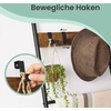 Songmics VASAGLE pasvirusi kopėčių formos lentynėlė, rankšluosčių laikiklis, 5 lygiai