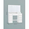 Songmics Kosmetinis stalas 40 × 107 × 144 cm