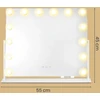 Songmics Kosmetinis veidrodis 10 × 55 × 45 cm
