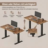 Songmics Reguliuojamo aukščio stalas 190 x 155 cm