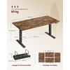Songmics Reguliuojamo aukščio stalas 160 × 80 × (72–120) cm