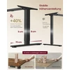 Songmics Reguliuojamo aukščio stalas 180 × 80 × 72–120 cm