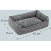 Songmics Gyvūnų lova 100 x 75 x 25 cm