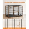 Songmics Feandrea Patvarus ir transportabilus narvas šunims 92,5 x 57,5 x 64 cm, juodas