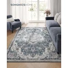 Songmics Kilimas 140x200 cm pilkos spalvos