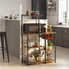 Songmics Vasagle Virtuvės lentyna su metaliniu krepšeliu