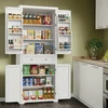 Songmics Virtuvės spintelė MDF 40x76x182,1 cm balta
