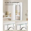 Songmics Viso ilgio veidrodis 120 x 40 cm lenktas rašalas juodas