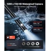 VEVOR 360° motorizuotas sukimosi endoskopas, dvigubos kameros boreskopinė kamera su šviesa, 5" HD IPS, 8 mm, 5 m