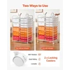 VEVOR Spintelė su stalčiais ant ratukų, 15 stalčių, plieno rėmas, raudonas gradientas, 63 x 39 x 97 cm