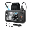 VEVOR Trigubos objektyvo endoskopas su šviesa, 4,5" HD IPS ekranas, 5 m standus kabelis
