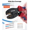 VEVOR Užspaudimo įrankis FSE-2546B, 2,5-6 mm², su 10 porų saulės jungčių, 10 porų kabelių jungčių, veržliarakčiais ir dėklu