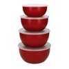 KitchenAid 4 dalių patiekalų ruošimo indų rinkinys su dangteliais, Empire Raudona