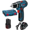 Akumuliatorinis suktuvas-gręžtuvas, Bosch GSR 12V-15, 2x2,0 Ah Li-Ion + L-Boxx