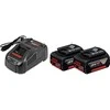 Grąžtas Bosch rinkinys akumuliatoriai GBA 18 V-Li 2x5,0 Ah + kroviklis GAL 1880 CV