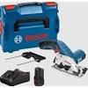 Akumuliatorinis diskinis pjūklas Bosch GKS 12V-26, LB 2x3.0, 12V-40