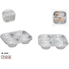 Aliuminio kepimo formelės (4 vnt.), 3 x 15,5 x 15,5 cm, KITCHEN&GO