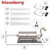 Virtuvinis kombainas Nadziewarka Dešrų kimštuvas, 3kg talpos, horizontalus, nerūdijančio plieno, Klausberg, kb-7928