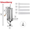 Virtuvinis kombainas Nadziewarka Dešrų kimštuvas, 3kg talpos, vertikalus, nerūdijančio plieno, Klausberg, kb-7926