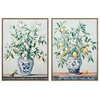 Drobė su rėmu, 50% tapyta rankomis, citrina, 2 dizainai, 4,00 × 60,00 × 80,00 cm, Decorlife