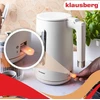 Virdulys, Elektrinis virdulys, 1,7 l, kreminės spalvos 304 plienas, klausberg KB-9004