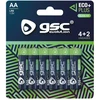 GSC EcoPlus alkaline LR6 (AA) šarminės baterijos, 6 vnt./pakuotėje, 106000053
