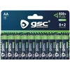 GSC EcoPlus alkaline LR6 (AAA) šarminės baterijos, 10 vnt./pakuotėje, 106000055