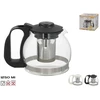 Stiklinis arbatinukas su metaliniu sieteliu 1,2 l, 18,5 x 13 x 13,5 cm, KITCHEN&GO