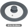 Universalus keptuvės dangtis 16/18/20 cm, 401015008, Vassary