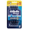 Blue3 Vienkartiniai skustuvai Gillette Mėlynas 3, 6 vnt.+ 2 vnt.