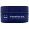 Nivea 24H Hydration+Regeneration maitinamasis naktinis kremas sausai ir jautriai odai 50ml