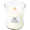WoodWick Aromatinė žvakė (White Tea & Jasmine), 85 g