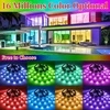 10 m RGB LED juostelė su „Bluetooth“ ir pulteliu, LED juosta su nuotoliniu valdymu, spalvota LED lemputių juostelė