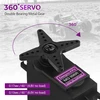 360° sukimosi metalinių krumpliaračių servomechanizmas MG996R, metalinis servo variklis, 360 laipsnių servo, MG996R servo, metalinių pavarų servo, sukimosi servomechanizmas