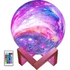 3D mėnulio lempa naktinė švieselė, mėnulio lempa 13 cm, RGB mėnulio šviesa, 3D mėnulio šviestuvas, mėnulio naktinė lempa, spalvota mėnulio lempa