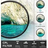 62 mm CPL filtras, apskritiminis poliarizacinis filtras, CPL fotoaparato objektyvo filtras, poliarizacinis objektyvo filtras, apskritiminis CPL objektyvo filtras