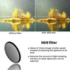 67mm ND8 filtras, neutraliojo tankio filtras ND8, 3 žingsnių ND filtras, 3 stopų ND8 filtras, ND8 šviesos slopinimo filtras