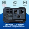 Automobilinis maitinimo keitiklis, 150 W, 12 V į 220 V keitiklis, automobilinis įtampos keitiklis, automobilinis inverteris, 12V–220V automobilinis keitiklis