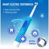 Elektrinis dantų šepetėlis, mėlynas, įkraunamas dantų šepetėlis, automatinis dantų šepetėlis, elektrinė dantų šepetėlė, elektrinis šepetėlis dantims