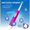 Elektrinis dantų šepetėlis, violetinis, įkraunamas dantų šepetėlis, automatinis dantų šepetėlis, elektrinė dantų šepetėlė, automatinė dantų šepetėlė