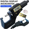 Elektroninis skaitmeninis mikrometras slankmatis 0–25 mm, skaitmeninis mikrometras, mikrometras su ekranu, elektroninis mikrometras, skaitmeninis matavimo mikrometras