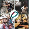 Karabinas, skirtas laipiojimui ir žygiams, 5 vnt., karabino kabliukas, karabino žiedas, karabinas su užraktu