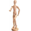 Medinė žmogaus vyro figūrėlė 33 cm, medinis meninis manekenas, žmogaus figūros modelis, medinė žmogaus figūra, medinė žmogaus manekenė