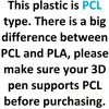 PCL plastikas 3D pieštukui, 100 m, žemos temperatūros plastikas 3D pieštukams, PCL siūlas 3D rašikliui, 3D pieštuko plastikas, PCL medžiaga 3D pieštukui